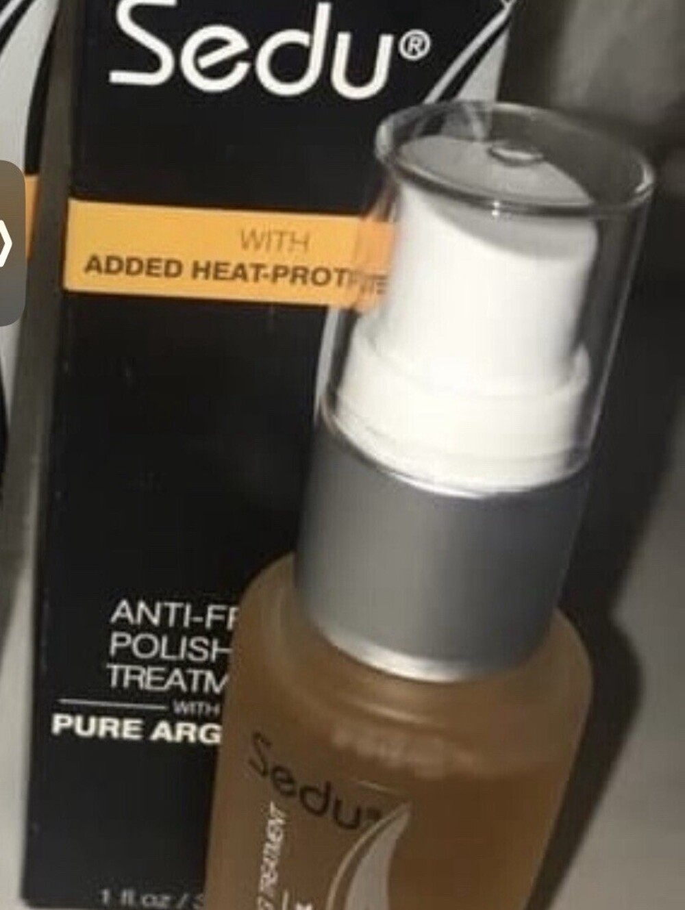 Sedu Anti-Frizz Polishing Treatent with Argan Oil 1oz New